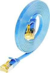 Wirewin 9120042360311 RJ45 omrežni kabel\, Patch kabel CAT 6a S/STP 1.00 m modra  1 kos