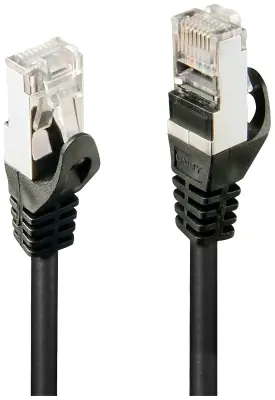 LINDY 48383 RJ45 omrežni kabel\, Patch kabel CAT 5e F/UTP 3.00 m črna  1 kos