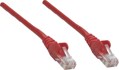 Intellinet 739924 RJ45 omrežni kabel\, Patch kabel CAT 6 U/UTP 0.25 m rdeča  1 kos