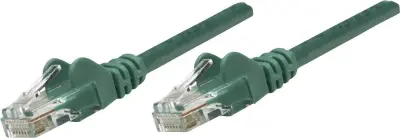 Intellinet 342476 RJ45 omrežni kabel\, Patch kabel CAT 6 U/UTP 1.00 m zelena  1 kos