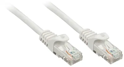 LINDY 48162 RJ45 omrežni kabel\, Patch kabel CAT 6 U/UTP 1.00 m siva  1 kos