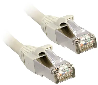 LINDY 47243 RJ45 omrežni kabel\, Patch kabel CAT 6 U/FTP 1.50 m siva  1 kos