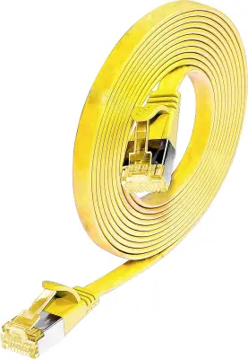 Wirewin 9120042366757 RJ45 omrežni kabel\, Patch kabel CAT 6a U/FTP 0.25 m rumena  1 kos