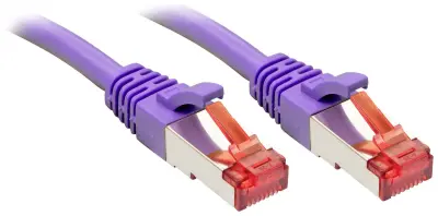 LINDY 47826 RJ45 omrežni kabel\, Patch kabel CAT 6 S/FTP 5.00 m vijolična  1 kos
