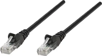 Intellinet 335645 RJ45 omrežni kabel\, Patch kabel CAT 5e SF/UTP 2.00 m črna  1 kos