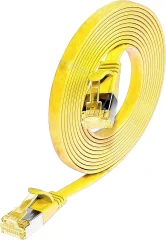 Wirewin 9120042366986 RJ45 omrežni kabel\, Patch kabel CAT 6a S/STP 2.00 m rumena  1 kos