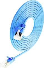 Wirewin 9120042360328 RJ45 omrežni kabel\, Patch kabel CAT 6a S/STP 1.00 m modra  1 kos