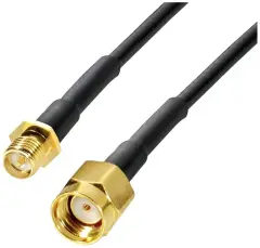 Wittenberg Antennen WLAN antena podaljšek [1x SMA reverzna vtičnica - 1x SMA reverzni vtič] 10 m črna