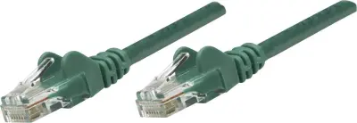 Intellinet 342506 RJ45 omrežni kabel\, Patch kabel CAT 6 U/UTP 3.00 m zelena  1 kos