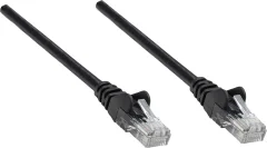 Intellinet 347440 RJ45 omrežni kabel\, Patch kabel CAT 5e U/UTP 0.25 m črna  1 kos