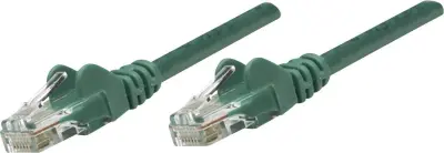 Intellinet 318945 RJ45 omrežni kabel\, Patch kabel CAT 5e U/UTP 1.00 m zelena  1 kos