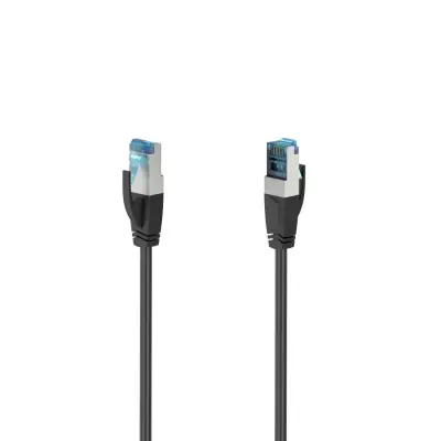 Hama 00200681 RJ45 omrežni kabel\, Patch kabel CAT 6a S/FTP 3.00 m črna  1 kos