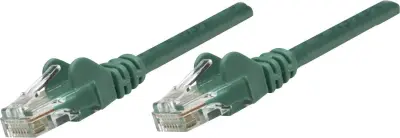 Intellinet 342520 RJ45 omrežni kabel\, Patch kabel CAT 6 U/UTP 7.50 m zelena  1 kos