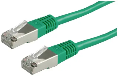 Value 21.99.1383 RJ45 omrežni kabel\, Patch kabel CAT 6 S/FTP 10.00 m zelena  1 kos