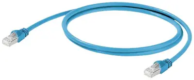 Weidmüller 2813820005 RJ45 omrežni kabel\, Patch kabel CAT 5 SF/UTP 0.50 m modra  1 kos