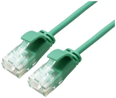 Roline 21.15.3935 RJ45 omrežni kabel\, Patch kabel CAT 6a U/UTP 2.00 m zelena  1 kos