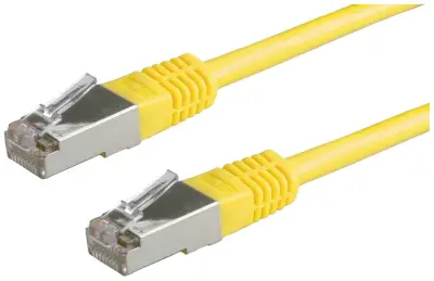 Value 21.99.1382 RJ45 omrežni kabel\, Patch kabel CAT 6 S/FTP 10.00 m rumena  1 kos