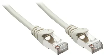 LINDY 48347 RJ45 omrežni kabel\, Patch kabel CAT 5e F/UTP 10.00 m siva  1 kos