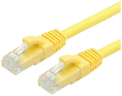 Value 21.99.1435 RJ45 omrežni kabel\, Patch kabel CAT 6a U/UTP 5.00 m rumena  1 kos