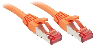 LINDY 47815 RJ45 omrežni kabel\, Patch kabel CAT 6 S/FTP 20.00 m oranžna  1 kos