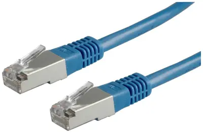 Value 21.99.1374 RJ45 omrežni kabel\, Patch kabel CAT 6 S/FTP 7.00 m modra  1 kos