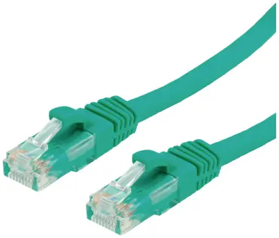 Value 21.99.1447 RJ45 omrežni kabel\, Patch kabel CAT 6a U/UTP 10.00 m zelena  1 kos