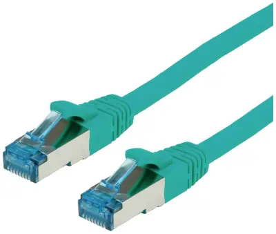 Value 21.99.1940 RJ45 omrežni kabel\, Patch kabel CAT 6a S/FTP 0.50 m zelena  1 kos