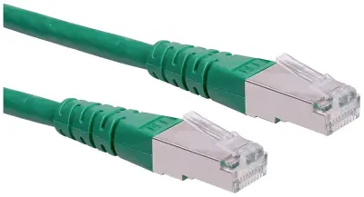 Roline 21.15.1383 RJ45 omrežni kabel\, Patch kabel CAT 6 S/FTP 10.00 m zelena  1 kos