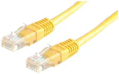 Roline 21.15.0552 RJ45 omrežni kabel\, Patch kabel CAT 5e U/UTP 3.00 m rumena  1 kos