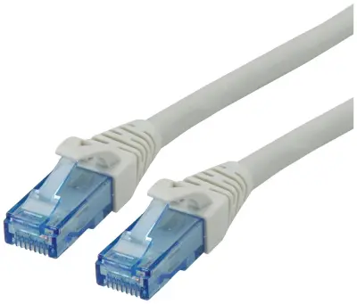 Roline 21.15.2704 RJ45 omrežni kabel\, Patch kabel CAT 6a U/UTP 1.50 m siva  1 kos