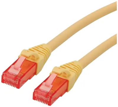 Roline 21.15.2942 RJ45 omrežni kabel\, Patch kabel CAT 6 U/UTP 0.30 m rumena  1 kos