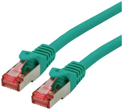 Roline 21.15.2635 RJ45 omrežni kabel\, Patch kabel CAT 6 S/FTP 5.00 m zelena  1 kos