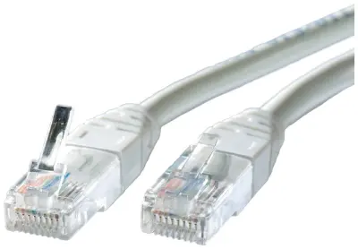 Roline 21.15.0500 RJ45 omrežni kabel\, Patch kabel CAT 5e U/UTP 0.50 m siva  1 kos