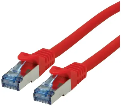 Roline 21.15.2819 RJ45 omrežni kabel\, Patch kabel cat 6a S/FTP 20.00 m rdeča  1 kos