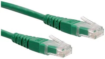Roline 21.15.1523 RJ45 omrežni kabel\, Patch kabel CAT 6 U/UTP 0.50 m zelena  1 kos