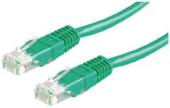 Value 21.99.1533 RJ45 omrežni kabel\, Patch kabel CAT 6 U/UTP 1.00 m zelena  1 kos