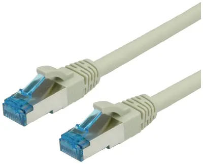 Value 21.99.0867 RJ45 omrežni kabel\, Patch kabel CAT 6a S/FTP 10.00 m siva  1 kos