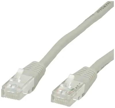 Value 21.99.0903 RJ45 omrežni kabel\, Patch kabel CAT 6 U/UTP 3.00 m siva  1 kos