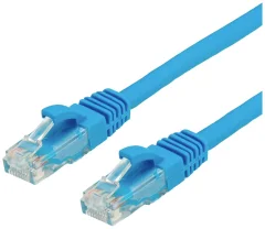 Value 21.99.0254 RJ45 omrežni kabel\, Patch kabel CAT 6 U/UTP 1.50 m modra  1 kos