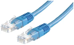 Value 21.99.1564 RJ45 omrežni kabel\, Patch kabel CAT 6 U/UTP 5.00 m modra  1 kos