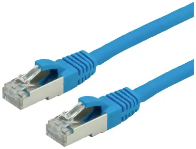 Value 21.99.1284 RJ45 omrežni kabel\, Patch kabel CAT 6 S/FTP 10.00 m modra  1 kos