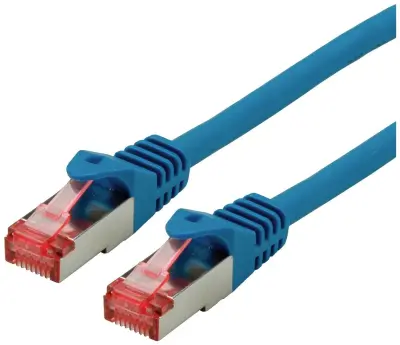 Roline 21.15.2641 RJ45 omrežni kabel\, Patch kabel CAT 6 S/FTP 1.00 m modra  1 kos