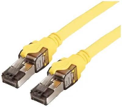 Roline 21.15.1861 RJ45 omrežni kabel\, Patch kabel CAT 8.1 S/FTP 1.00 m rumena  1 kos