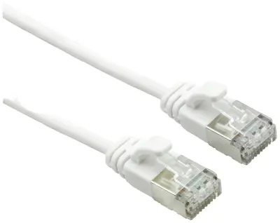 Roline 21.15.1702 RJ45 omrežni kabel\, Patch kabel CAT 6a F/UTP 2.00 m bela  1 kos