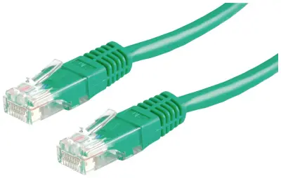 Value 21.99.0953 RJ45 omrežni kabel\, Patch kabel CAT 6 U/UTP 1.50 m zelena  1 kos