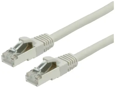 Value 21.99.0710 RJ45 omrežni kabel\, Patch kabel CAT 6 S/FTP 10.00 m siva  1 kos