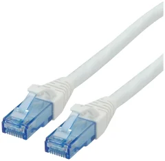 Roline 21.15.2760 RJ45 omrežni kabel\, Patch kabel CAT 6a U/UTP 0.50 m bela  1 kos
