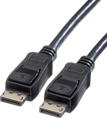 Value DisplayPort priključni kabel DisplayPort  vtič\, DisplayPort  vtič 2.00 m črna 11.99.5602 zaščiten DisplayPort kabel
