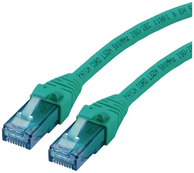 Roline 21.15.2734 RJ45 omrežni kabel\, Patch kabel CAT 6a U/UTP 1.50 m zelena  1 kos
