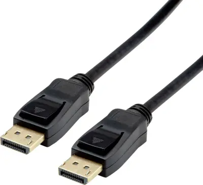 Value DisplayPort priključni kabel DisplayPort  vtič\, DisplayPort  vtič 3.00 m črna 11.99.5812 zaščiten DisplayPort kabel